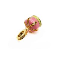 Cute Heart Shape Copper Enamel Charms Jewelry Accessories sku image 6