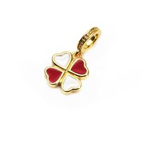 Cute Heart Shape Copper Enamel Charms Jewelry Accessories sku image 27