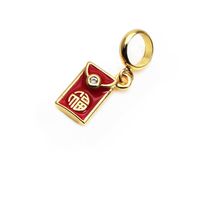 Cute Heart Shape Copper Enamel Charms Jewelry Accessories sku image 28