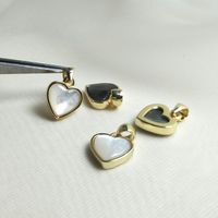 Simple Style Heart Shape Shell Plating Jewelry Accessories main image 5