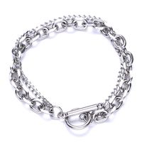 Casual Solid Color Stainless Steel Polishing Unisex Bracelets main image 3