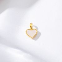 Simple Style Heart Shape Copper Plating Gold Plated Jewelry Accessories main image 1