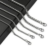 Simple Style Solid Color Titanium Steel Unisex Necklace main image 1