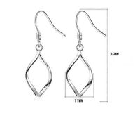 1 Pair Simple Style Geometric Plating Copper White Gold Plated Drop Earrings main image 2