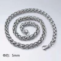 Simple Style Solid Color Titanium Steel Unisex Necklace sku image 15