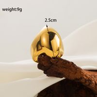 Ig Style Geometric Stainless Steel Plating Zircon 18k Gold Plated Rings sku image 2