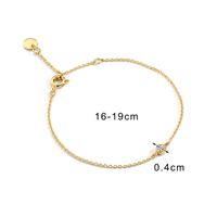 Style Simple Rond Le Cuivre Placage Incruster Pierre Naturelle Zircon Plaqué Or 18k Bracelets main image 1