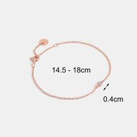 Simple Style Round Copper Plating Inlay Natural Stone Zircon 18k Gold Plated Bracelets sku image 2