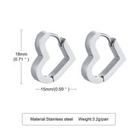 1 Paar Einfacher Stil Geometrisch Überzug 201 Edelstahl Vergoldet Reif Ohrringe sku image 2