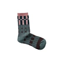 Women's Retro Color Block Polka Dots Cotton Blend Ankle Socks A Pair main image 5
