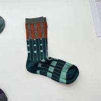 Women's Retro Color Block Polka Dots Cotton Blend Ankle Socks A Pair sku image 1