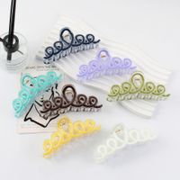 Women's Elegant Solid Color Plastic Resin Hollow Out Hair Claws main image 5