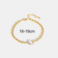 Simple Style Round Copper Plating Inlay Natural Stone Zircon 18k Gold Plated Bracelets sku image 7