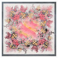 Women's Elegant Flower Polyester Printing Scarf main image 4