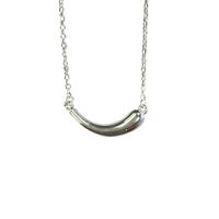 Simple Style Solid Color Sterling Silver Plating White Gold Plated Pendant Necklace main image 3