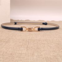 Sweet Solid Color Pu Leather Alloy Women's Leather Belts sku image 7