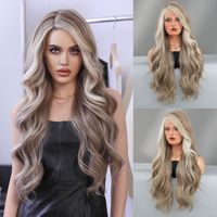 Women's Sweet Party Street High Temperature Wire Long Curly Hair Wig Net sku image 2