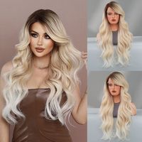 Women's Sweet Party Street High Temperature Wire Long Curly Hair Wig Net sku image 4