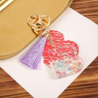 Simple Style Letter Resin Unisex Bag Pendant Keychain main image 4