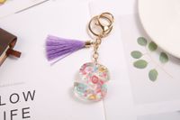 Simple Style Letter Resin Unisex Bag Pendant Keychain sku image 17