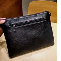 Women's Pu Leather Solid Color Classic Style Square Zipper Envelope Bag main image 5