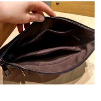 Women's Pu Leather Solid Color Classic Style Square Zipper Envelope Bag main image 3