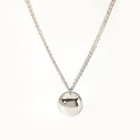 201 Stainless Steel Simple Style Polishing Plating Solid Color Pendant Necklace main image 9
