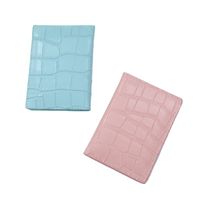 Women's Solid Color Pu Leather Open Card Holders main image 4