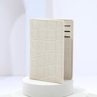 Women's Solid Color Pu Leather Open Card Holders sku image 2