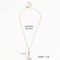 Copper Casual Simple Style Enamel Plating Inlay Snake Zircon Pendant Necklace main image 2