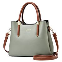 Femmes Grande Faux Cuir Couleur Unie Style Vintage Carré Fermeture Éclair Sac À Main sku image 7