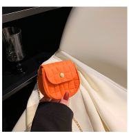 Women's Small Felt Solid Color Streetwear Square Flip Cover Shoulder Bag sku image 4