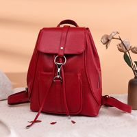 Solid Color Daily Women's Backpack main image video