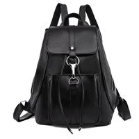 Solid Color Daily Women's Backpack sku image 1