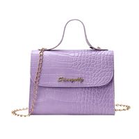 Women's Small Pu Leather Solid Color Classic Style Square Magnetic Buckle Handbag main image 3