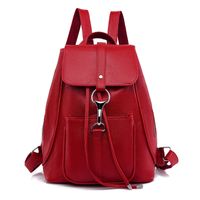 Solid Color Daily Women's Backpack sku image 3