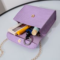 Women's Small Pu Leather Solid Color Classic Style Square Magnetic Buckle Handbag main image 2