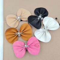 Bow Knot Shoe Accessories Pu Leather Winter Summer Spring Shoe Buckle main image 4