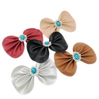 Bow Knot Shoe Accessories Pu Leather Winter Summer Spring Shoe Buckle main image 2