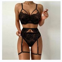 Women's Lady Sexy Solid Color Sexy Lingerie Sets Home Daily High Waist Sexy Lingerie sku image 11