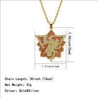 Classic Style Color Block Alloy Enamel Women's Pendant Necklace main image 2