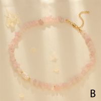 Einfacher Stil Irregulär Süßwasserperle Stein Perlen Überzug 18 Karat Vergoldet Halsband main image 7