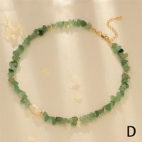 Einfacher Stil Irregulär Süßwasserperle Stein Perlen Überzug 18 Karat Vergoldet Halsband main image 6