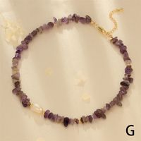 Einfacher Stil Irregulär Süßwasserperle Stein Perlen Überzug 18 Karat Vergoldet Halsband sku image 7