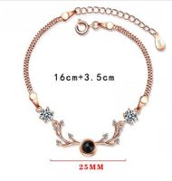 Simple Style Deer Copper Zircon Bracelets In Bulk main image 2