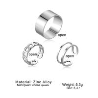 Bohemian Animal Flower Alloy Plating Inlay Artificial Pearls Artificial Diamond Women's Open Rings sku image 1