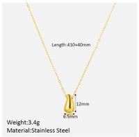 Stainless Steel Elegant Plating Solid Color Pendant Necklace main image 2