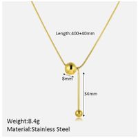 Stainless Steel Elegant Plating Solid Color Pendant Necklace main image 2