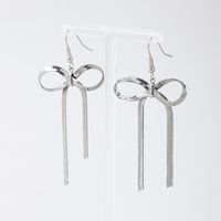 1 Pair Sweet Simple Style Bow Knot Alloy Drop Earrings main image 6