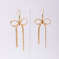 1 Pair Sweet Simple Style Bow Knot Alloy Drop Earrings main image 3